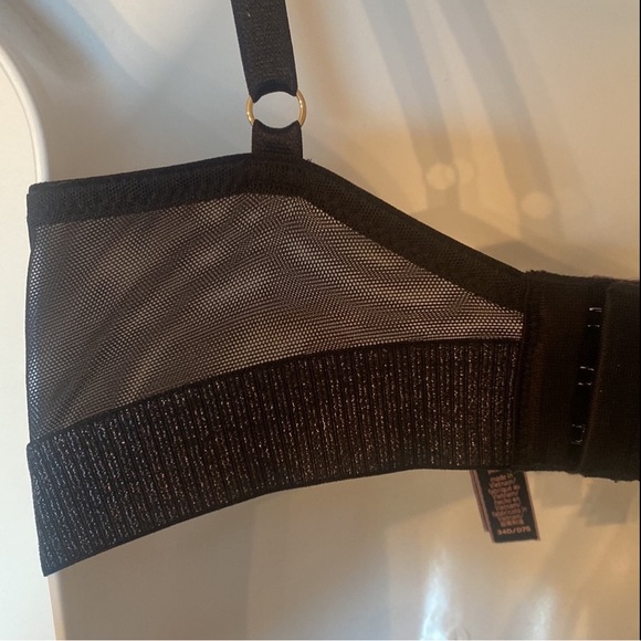 NWOT Dream Angels Black Lace Push Up Bra, Size 34D - Picture 3 of 11